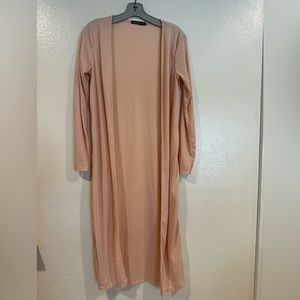 Duster cardigan with long sleeves